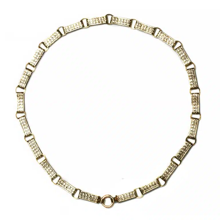 Antique 15 carat gold Victorian collar