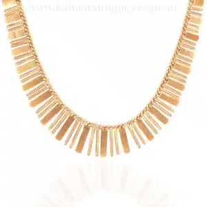 18 carat gold fringe necklace