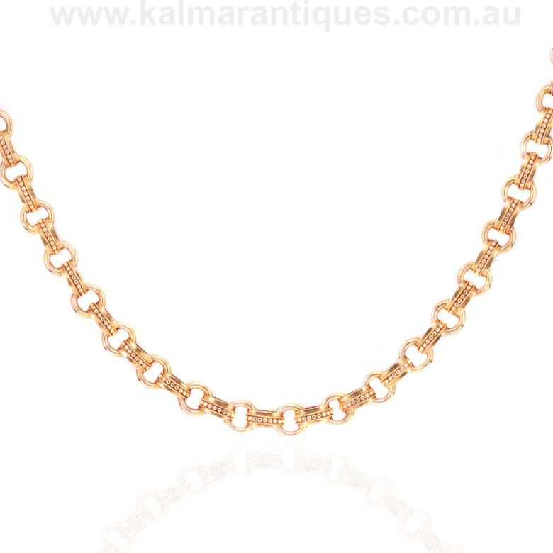 Antique 15 carat gold collar made in the Victorian eraAntique-collar-ES9041-1