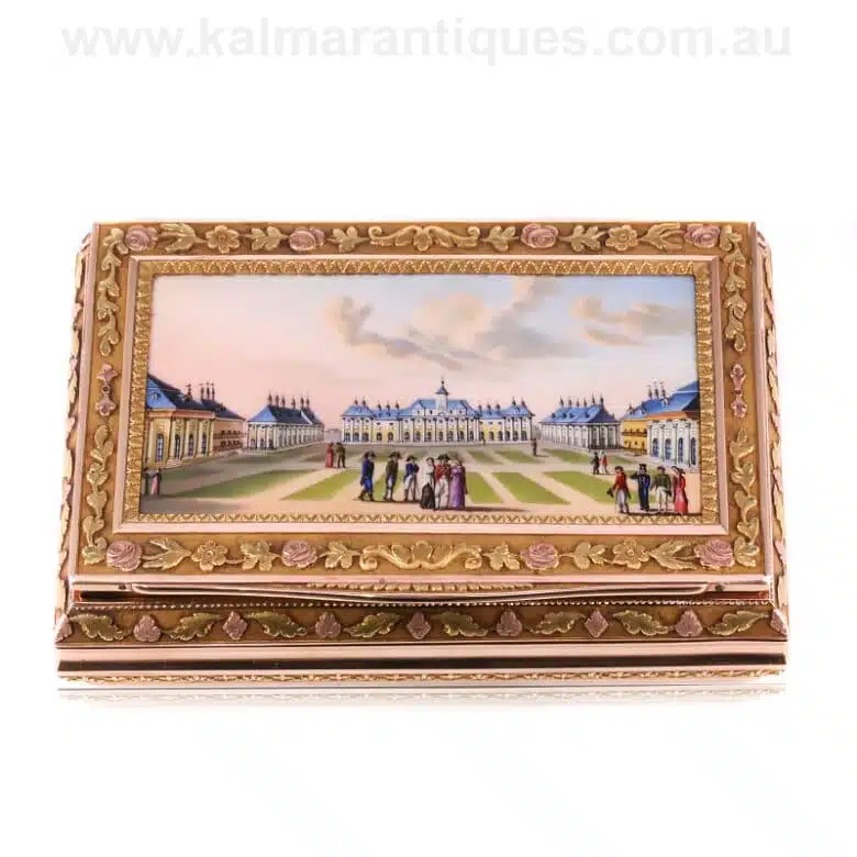 Antique-enamel-box-W1373-1