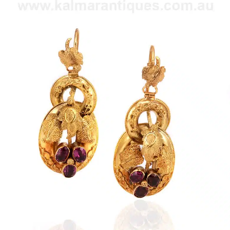 Antique-garnet-earrings-ES8298-1
