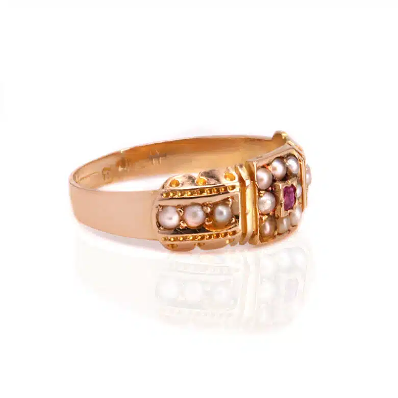 Antique-ruby-pearl-ring-T929-1