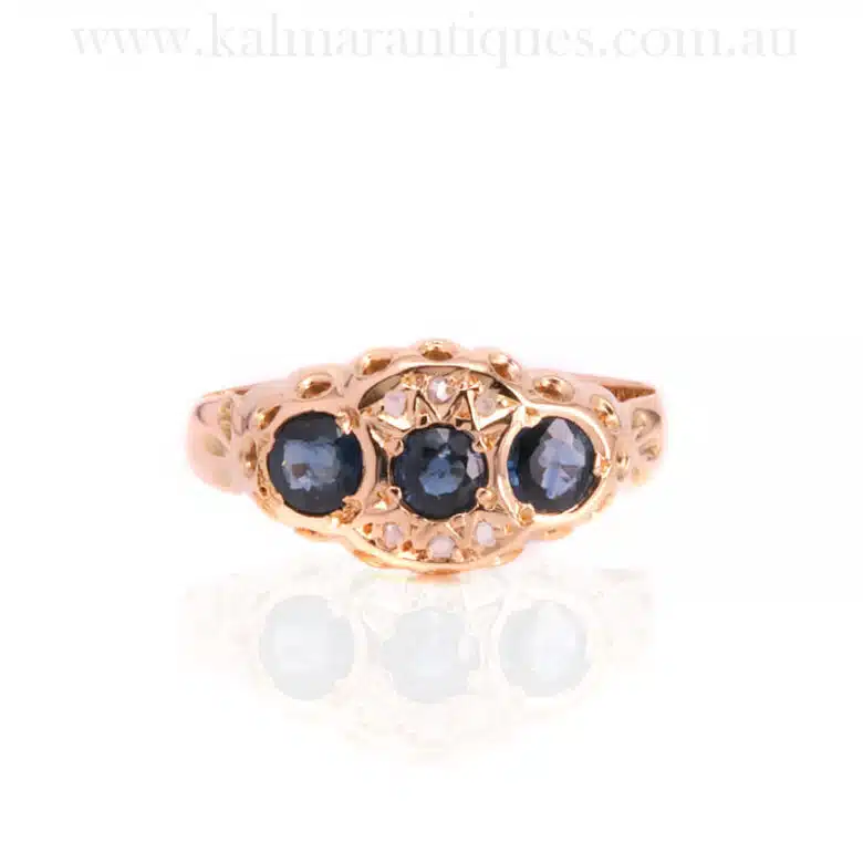 Antique-sapphire-diamond-ring-ET595 2
