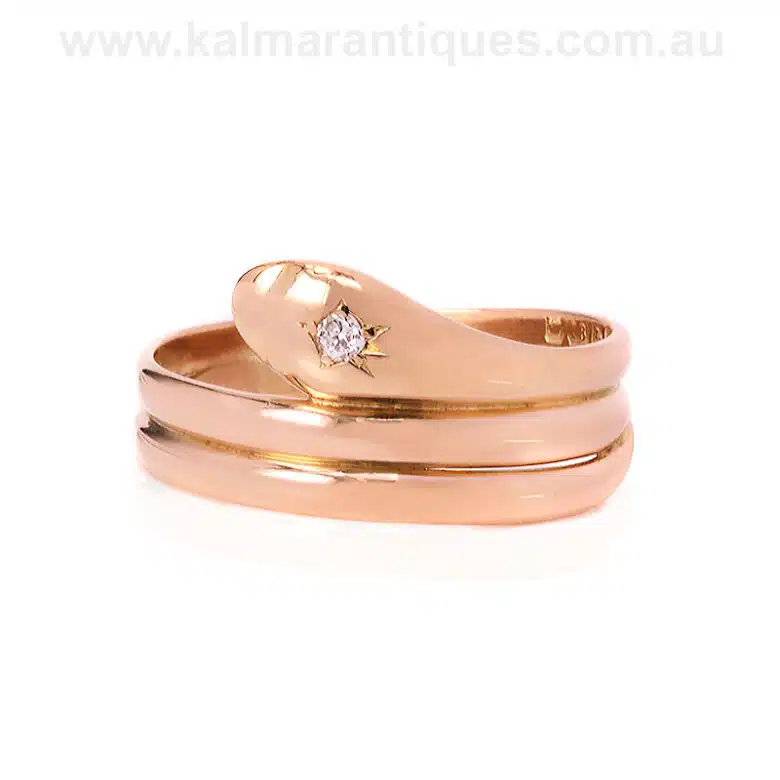 Antique snake ring