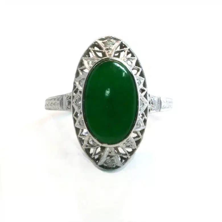 Art Deco jade ring 6287 1