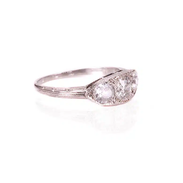 Art Deco diamond engagement ring