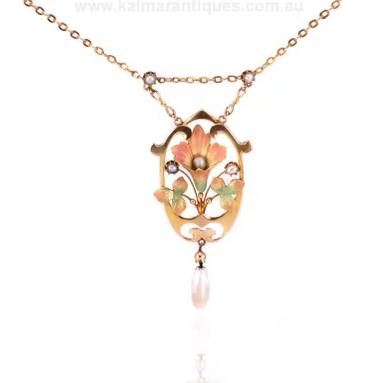 Art-nouveau-enamel-pendnat-ES7606-1