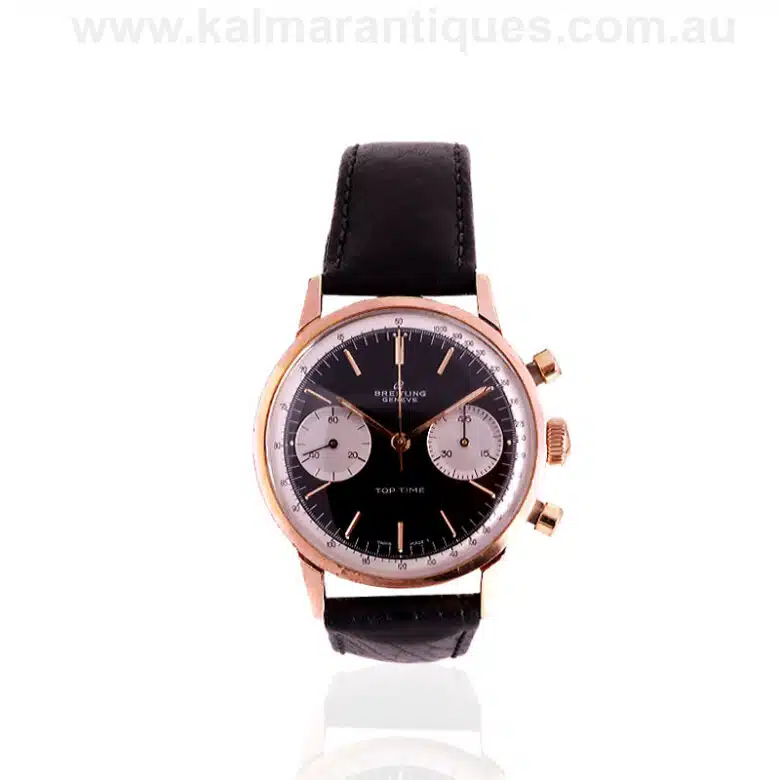 1966 Breitling Top Time 2000 with the reverse panda dial