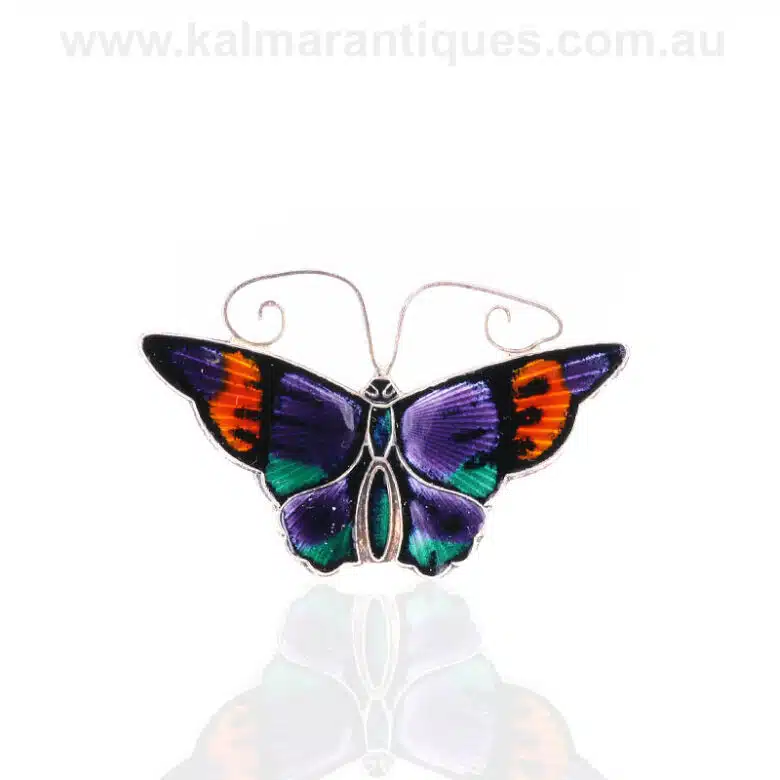 David Andersen butterfly brooch