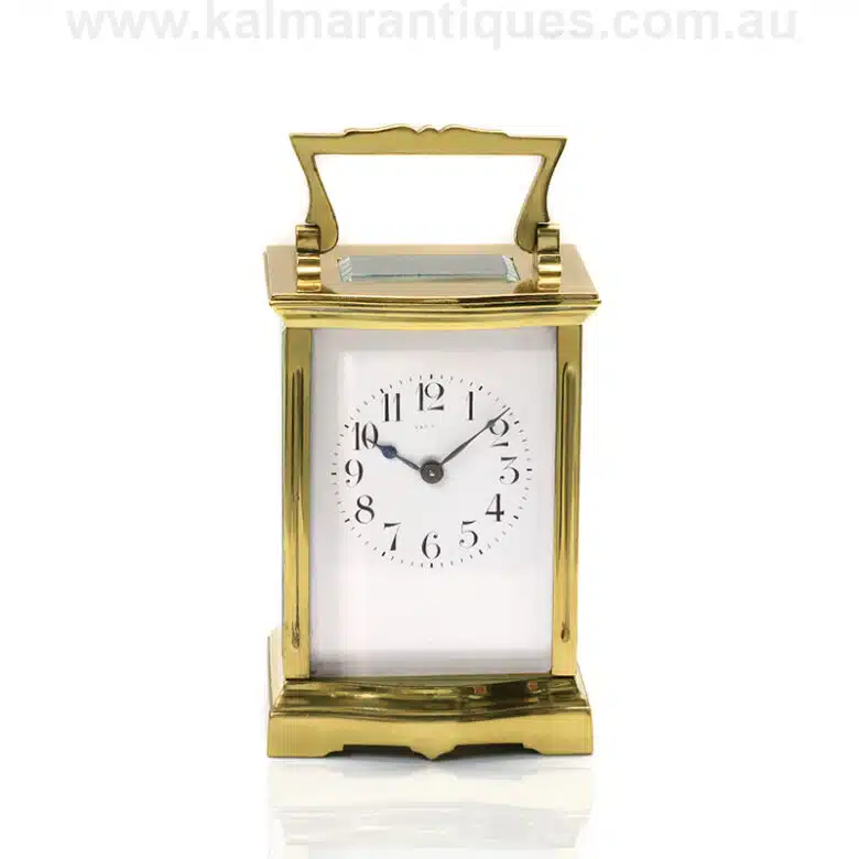 Antique carriage clock made in France in the 1890's