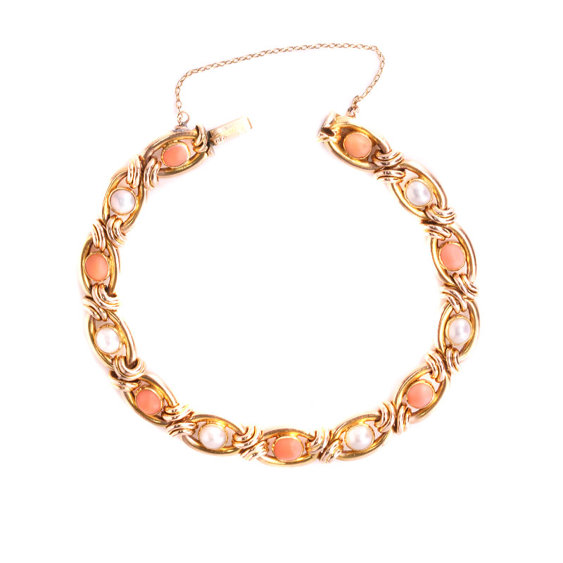 Coral-pearl-bracelet-ES9248-2