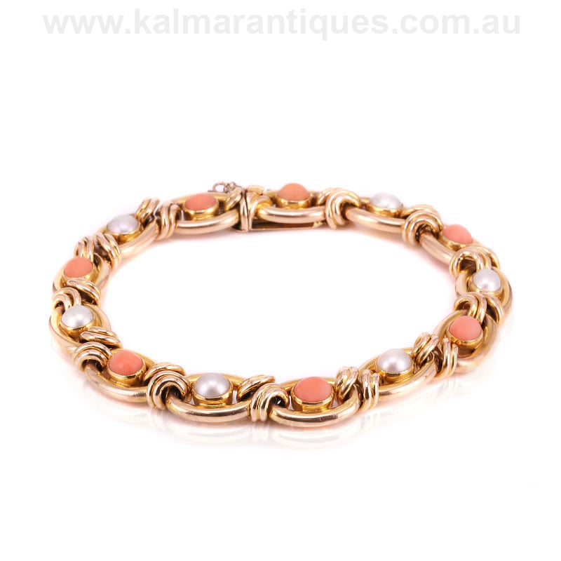 Coral-pearl-bracelet-ES9248-3