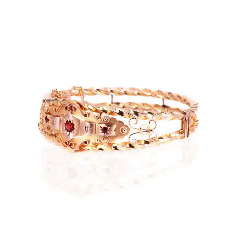 Garnet-bangle-ES9622-3