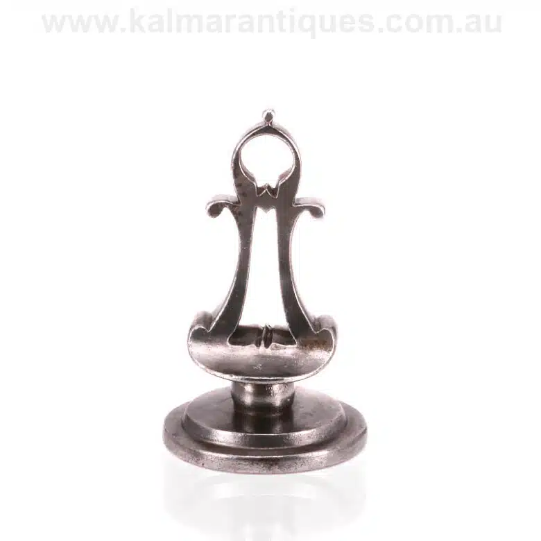 Antique Georgian era cut steel seal made in the 1800s