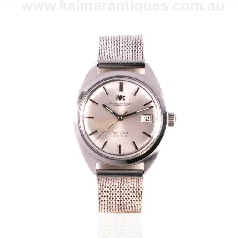 Stainless steel 1970 IWC Yacht Club with original band