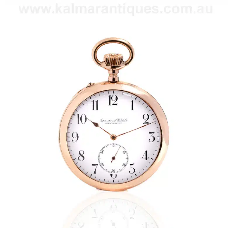 14ct gold IWC pocket watch made in 1912