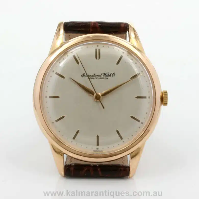 Vintage 18ct gold IWC watch calibre 89