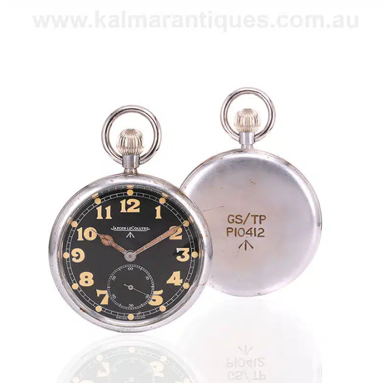 WWII Jaeger LeCoultre British military GSTP pocket watch