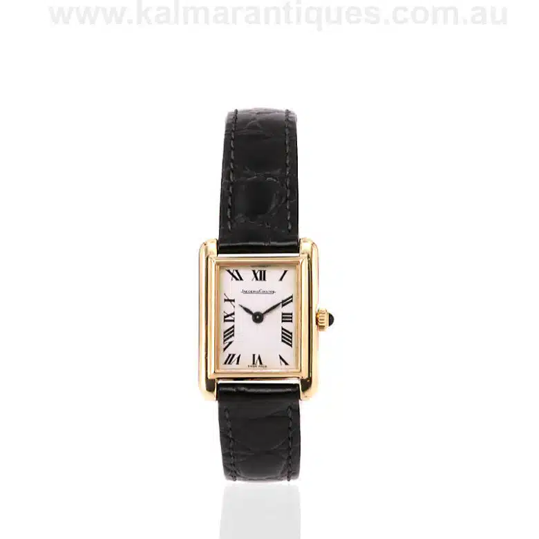Ladies 18 carat gold Jaeger LeCoultre manual wind watch
