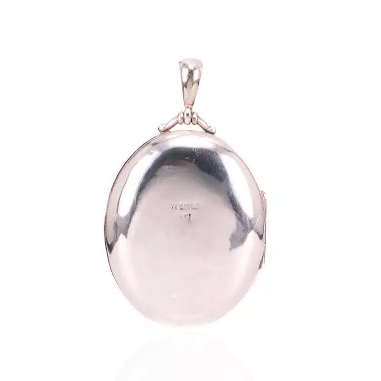 Antique sterling silver photo locket