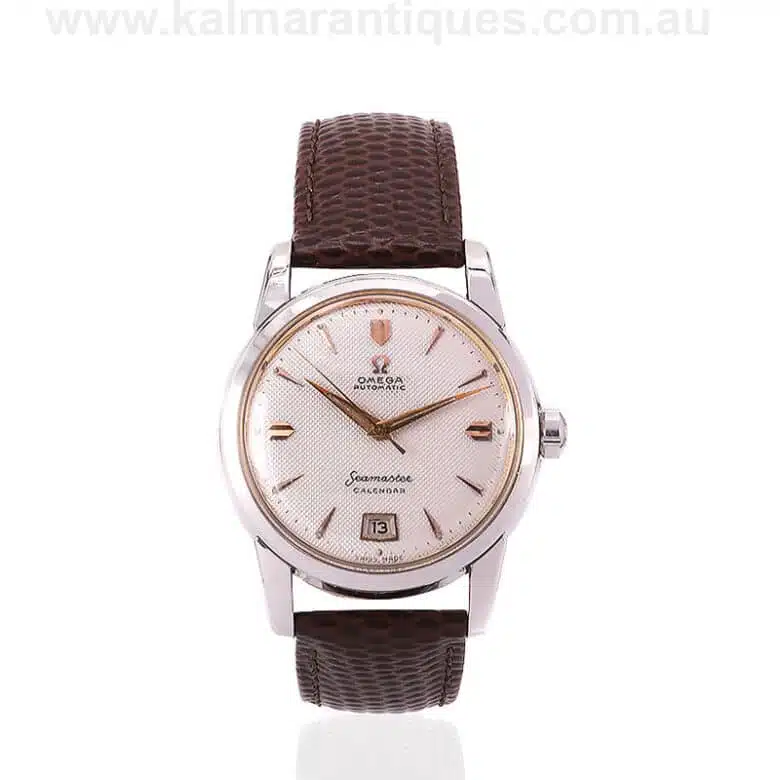 Vintage Omega Seamaster "Bumper" automatic with the rare Clous de Paris dial