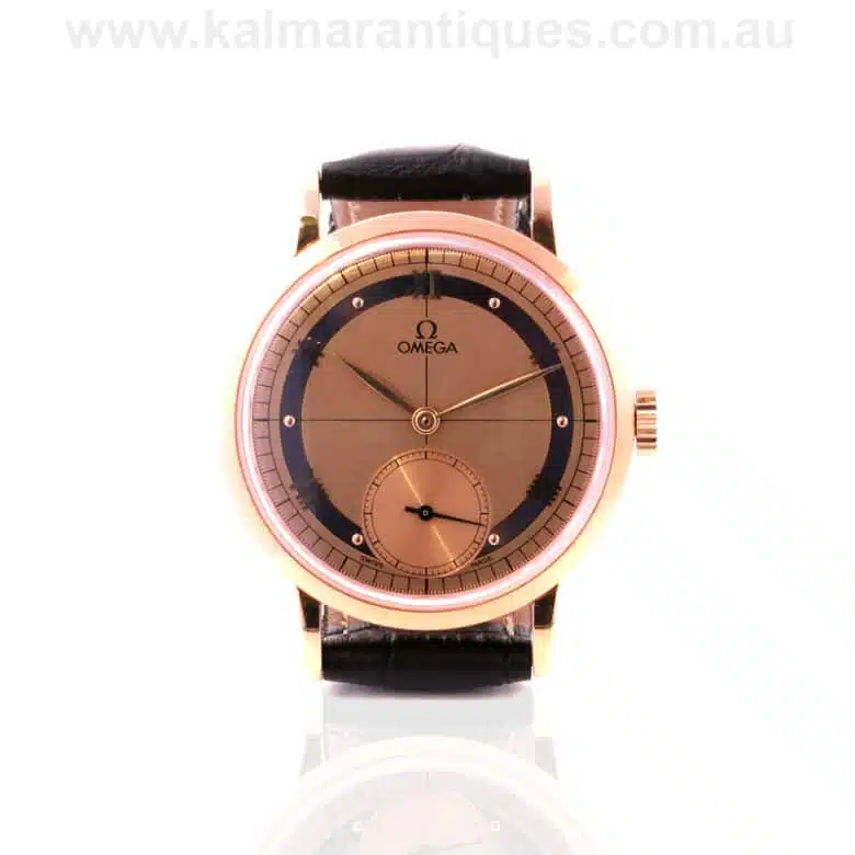 18ct rose gold Omega Anniversary model