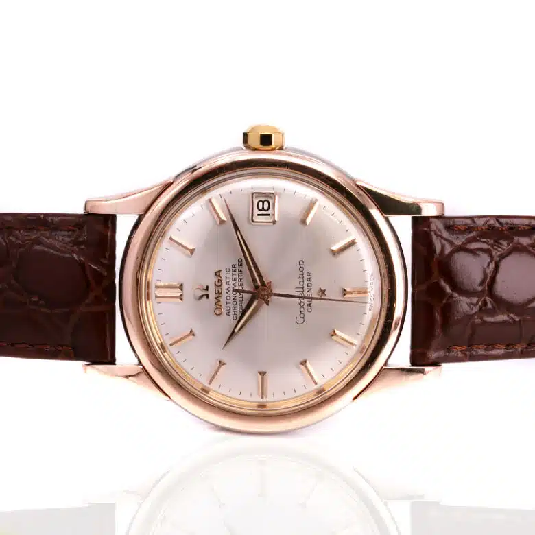 Vintage 1958 rose gold capped Omega Constellation watch