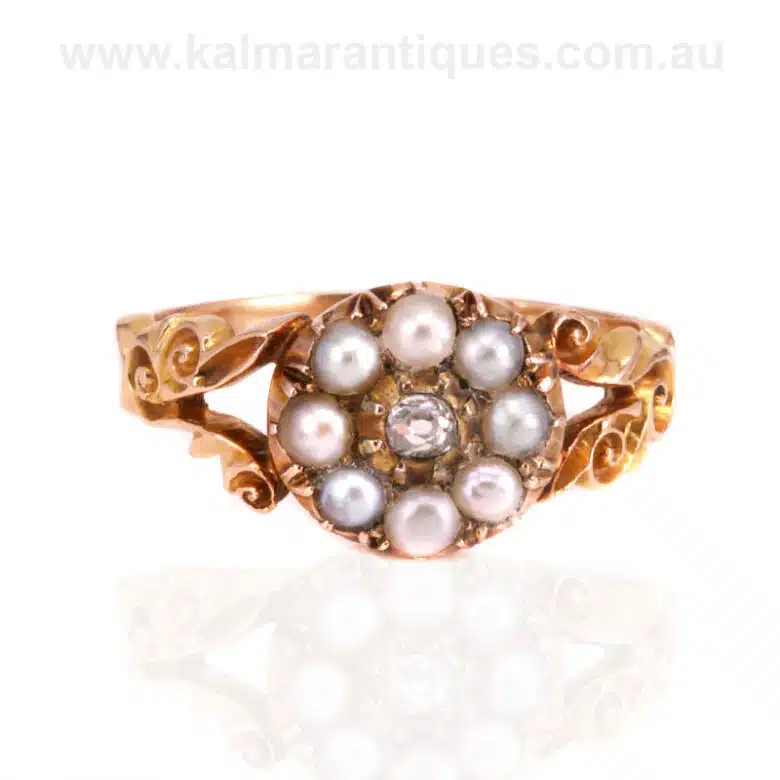 Pearl-diamond-ring-ES8848-2