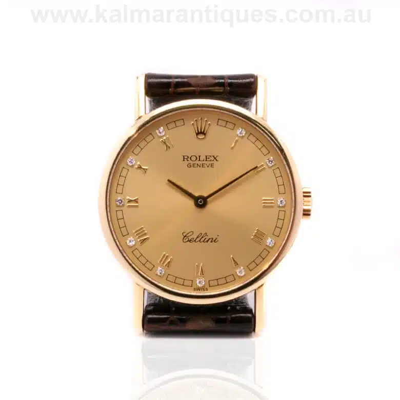 18ct diamond dial Rolex Cellini reference 5109/8