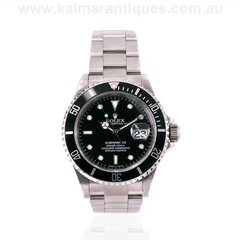 2008 stainless steel Rolex Submariner model 16610