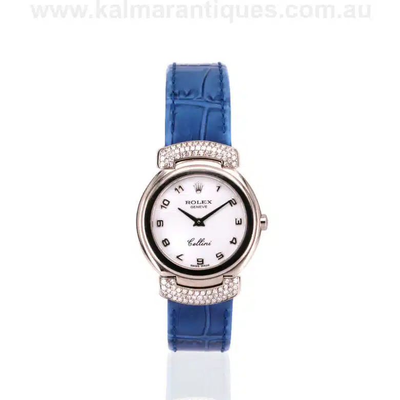 18 carat white gold and diamond Rolex Cellini Cellissima reference 6672