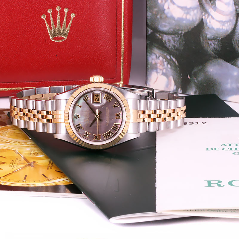 Ladies Rolex Datejust 26 mother of pearl dial with box & papers 79173
