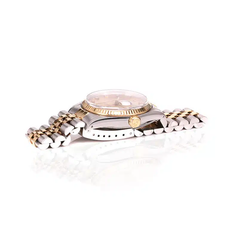 18 carat gold and steel diamond dial Rolex Datejust 16013
