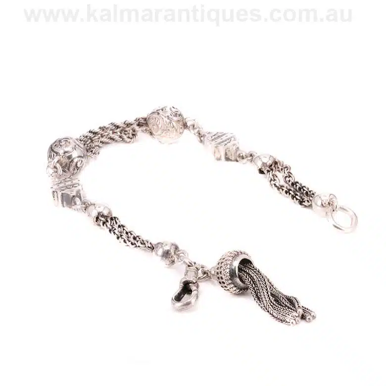 Ladies sterling silver Albertina dating from the 1890's