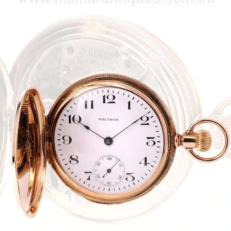 14ct gold Waltham pocket watch made in 1918 in exceptional condition