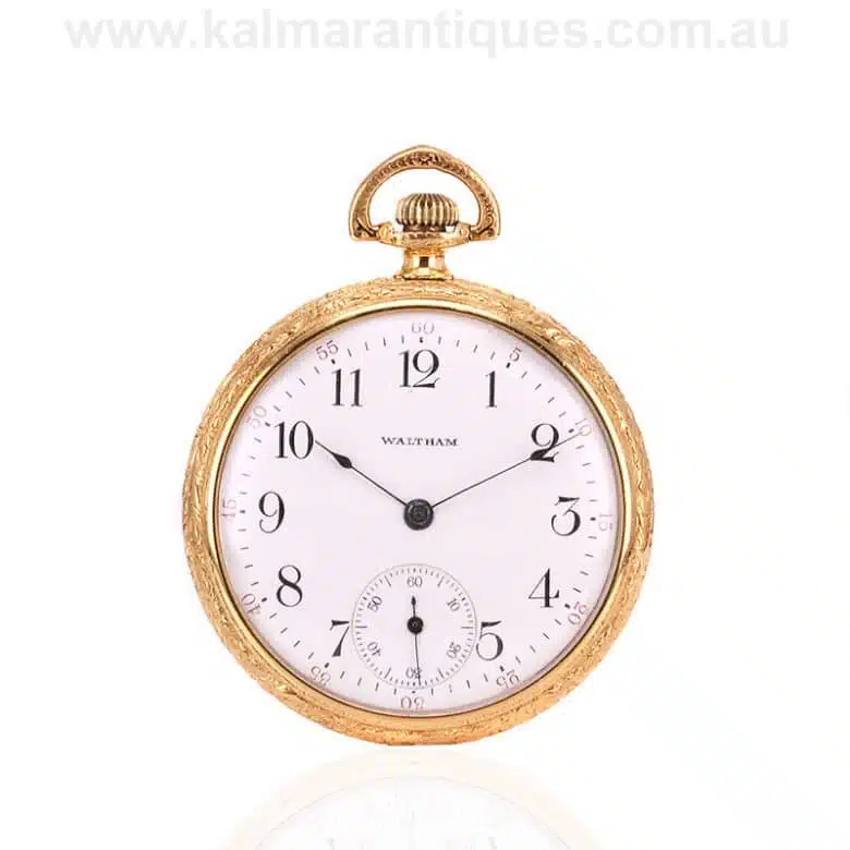 14 carat gold filled Antique Waltham pocket watch made in 1914