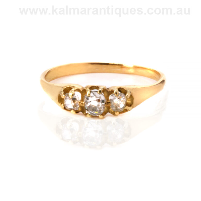 Antique mine cut diamond engagement ringantique-diamond-engagement-ring-6245-2