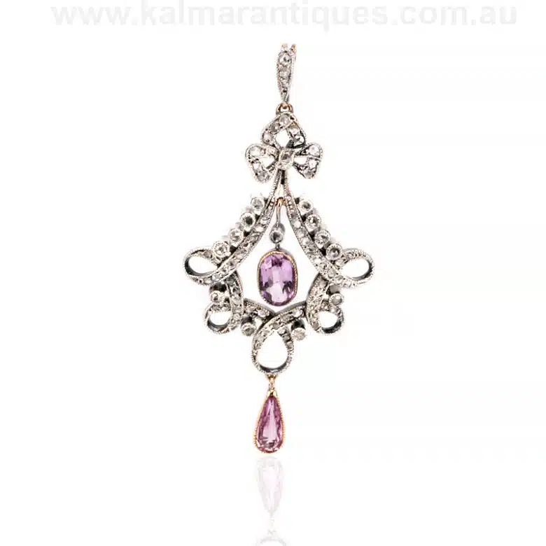 antique-diamond-topaz-pendant-t167-2
