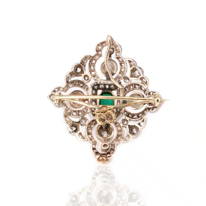 antique-emerald-diamond-brooch-R415-2