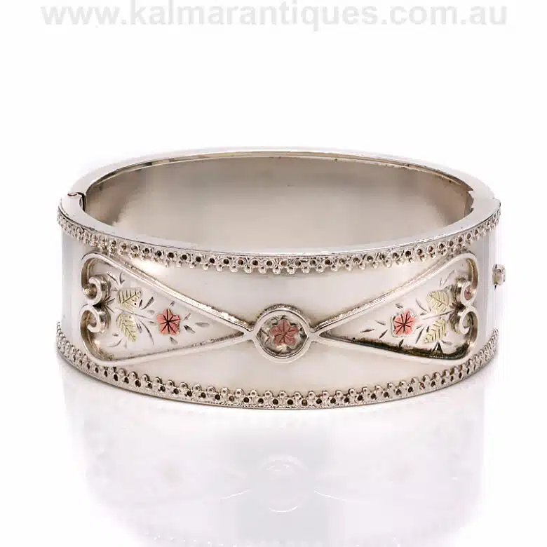 antique-silver-gold-bangle-es6257-1