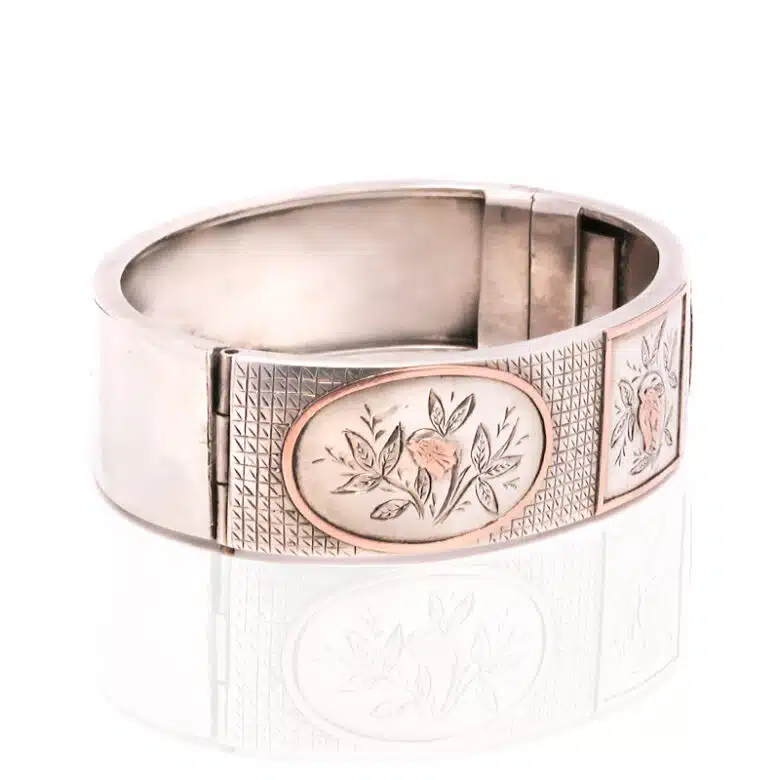 antique-silver-gold-bangle-es7387-1