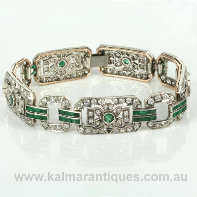 14ct and platinum Art Deco emerald and diamond braceletart-deco-bracelet-3852-1.jpg