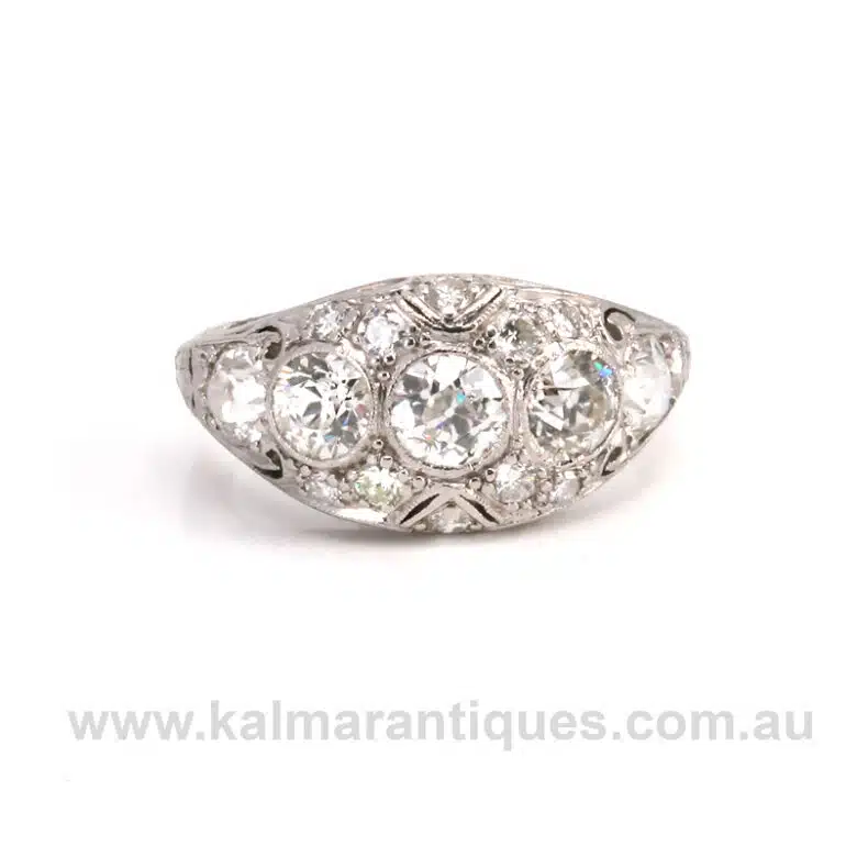 Platinum Art Deco Tiffany ring