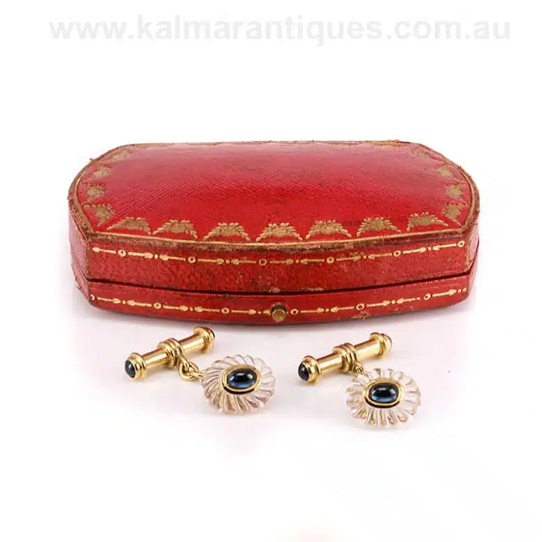 cartier-cufflinks-sapphire-T396-1