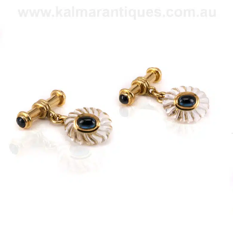cartier-cufflinks-sapphire-T396-2