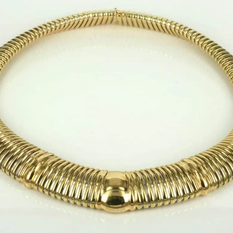 18ct Cartier Tubogas necklace