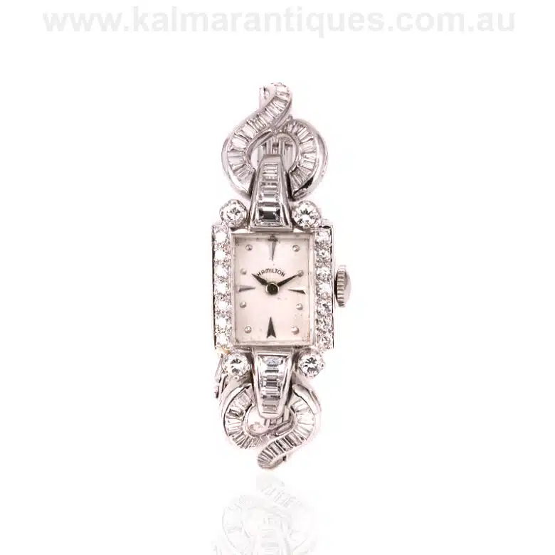Vintage Hamilton diamond cocktail watch