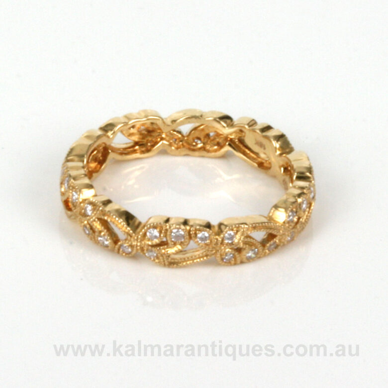 18ct yellow gold diamond eternity ring with 40 diamondsdiamond-eternity-ring-es589