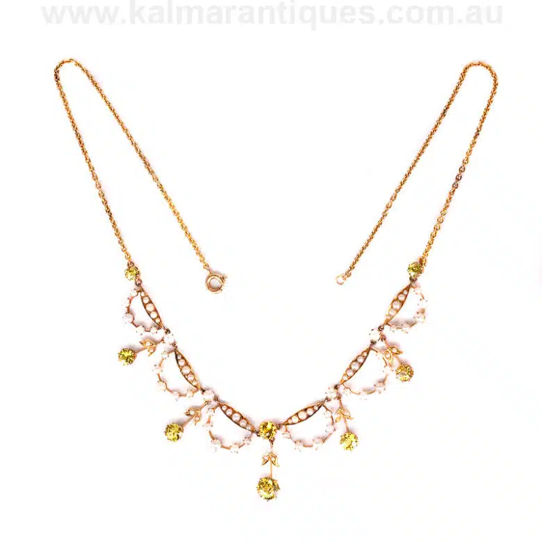 golden-sapphire-necklace-U035-1