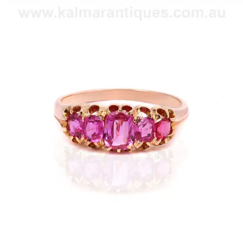 pink sapphire ring ES9152 2